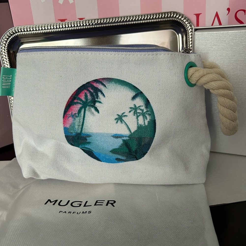 Thierry Mugler ANGEL Pouch Makeup Bag 10.5” x 6”. BRAND NEW